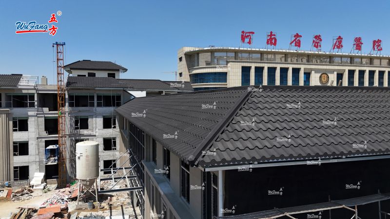 五方彩石金属瓦的安装案例